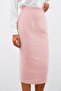 Midi Length Tweed Skirt - Powder - 7