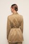 Belted Long Jacket - Khaki - 6