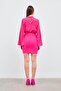 Mini Skirt with Chain Accessories - Fuchsia - 6