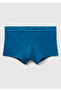 Men's Blue Logo Banded Boxer - 2
