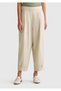 Women's Stone Color 100% Lyocell Elastic Waist Balloon Fit Pants