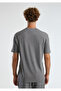 Men's Gray Linen Blend Regular Fit T-Shirt - 2