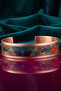 Women's Copper Bracelet Ring Set - World Model Special Edition Metal Box Zeolite Sand - 3