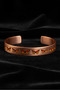 Women's Copper Bracelet Ring Set - Zodia Model Special Edition Metal Box Zeolite Sand - 6