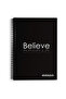 Believe Themed Hardcover A5 Undated Academic Agenda - 2