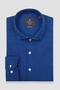 Antonio Armür Cotton Comfort Fit Navy Blue Mostra Collar Men's Plain Shirt - 5