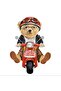 Cute Teddy Bear 19X13 cm Motorcycle Helmet Laptop and Car Sticker