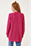 Thessaloniki Knit Basic Knitwear Cardigan Dark Pink Lyg0004 - 5