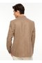 Basic Brown Men's Plain Jacket F3Wmckt182 - 7