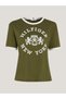 Organic Cotton New Season Women's Velvet College Logo T-Shirt - 7