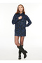 Jachetă de damă Basic bleumarin F3WL-CKT12