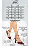Women's Burgundy Ankle Strap Heeled Shoes - 4