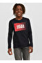Boy's Black T-Shirt - Jjecorp Logo, Play Ls, O-Neck Noo - 5