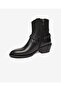 Women's Black Genuine Leather Heeled Boots 4K2Tb59179 - 3