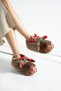 Pantofi de casă din pluș Mink Bull Silent Sole - 6