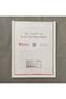 A4 Easy to Change White Wall and Door Type Plexiglass Foil Holder - 2