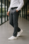 Men's Lycra High Waist Regular Fit Loose Fit Chino Classic Trousers with Side Pockets - 4