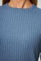 Women's Indigo Women's Ribbed Report & Tracksuit, Casual Home Wear Pajamas Set - 2