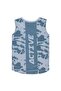Camouflage Pattern Printed Zero Sleeve T-Shirt for 6-9 Years Old - Gray - 6