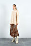 Women's Vanilla Crew Neck Slit Hair Knit Oversize Sweater - 3