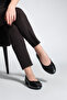 Women's Bow Detailed Casual Ballet Flats Monit Black - 2