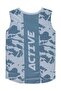 Camouflage Pattern Printed Zero Sleeve T-Shirt for 6-9 Years Old - Gray - 3