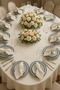 Demet Ecru 12-Person 26-Piece French Lace Dowry Dining Table Cover Set Runner Set - 2
