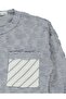Star Printed Striped Sweatshirt with Pockets for 2-5 Years Old - Blue - 2