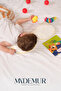 Visco Baby Pillow Flat Head Pillow Teddy Bear Pillow with Cotton Cover 24X21X3 cm - 3