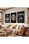Wooden Framed Ottoman Tughra and Turkishness Triple Wooden Painting Set - 4