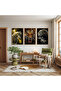 Wooden Framed Wild Leadership Triple Wooden Painting Set - 3