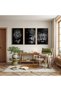 Wooden Framed King of the Forest Lion Triple Wooden Painting Set - 3