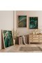 Wooden Framed Mystery of Green Triple Wooden Painting Set