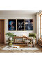 Tiger Inside Wooden Frame Triple Wooden Painting Set - 3