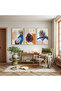 Tropical Traces Triple Wooden Painting Set with Wooden Frame - 3