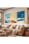 Wooden Framed Wings of Freedom Triple Wooden Painting Set - 4