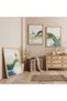 Wooden Framed Flow of Nature Triple Wooden Painting Set