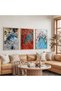 Wooden Framed Colors of Nature Triple Wooden Painting Set - 5