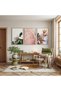Dance of Colors with Wooden Frame Triple Wooden Painting Set - 3