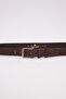 Men's 100% Genuine Leather 3.5 Cm Classic Black Belt - 2