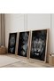 Wooden Framed King of the Forest Lion Triple Wooden Painting Set - 2