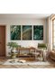 Wooden Framed Mystery of Green Triple Wooden Painting Set - 3