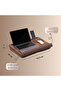 Cushioned Laptop Stand Walnut-Ls023 - 7
