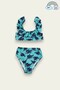 Frilly Printed Girl's Swimsuit