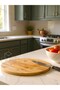 Bamboo 360° Serving and Presentation Plate with Rotating Stand (Pizza & Pastry & Cheese Plate Tray Presentation Holder) - 3