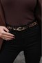 Leopard Gold Buckle Women's Belt Trouser Belt Dress Belt Shirt Belt Coat Belt - 2