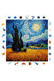 Wooden Puzzle - Van Gogh Starry Night Reproduction - 353 Pieces, 29X29 cm