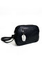 Genuine Leather Black Three Compartment Adjustable Long Strap Crossbody Women's Shoulder Bag Large Size - 2
