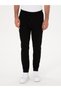 Black Slim Fit Cotton Blend Sweatpants with Elastic Legs 50311677-Vr046 - 2