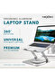 Premium 360° Rotating Laptop Stand | Adjustable Height & Angle, Foldable Aluminum Alloy Design - 2